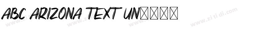 ABC Arizona Text Un字体转换